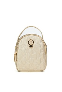 Monnari trzykomorowa torebka crossbody złota