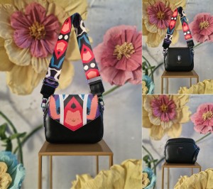 Torebka Ego wymienne klapki 3 w 1 czarna