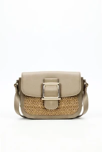 Monnari torebka listonoszka koszyk taupe
