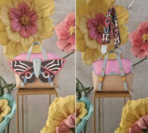 Ego torebko - plecak beż / holo róż