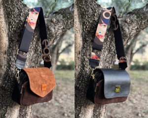 Torebka Ego wymienne klapki czekolada/cynamon/czarna