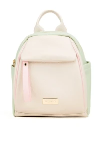Monnari pastelowy plecak miętowo - beżowy