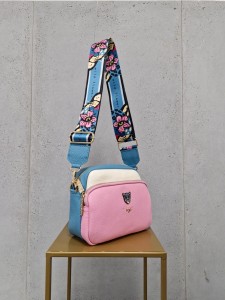 Ego torebka bułeczka Wild flowers  róż/niebieska/krem